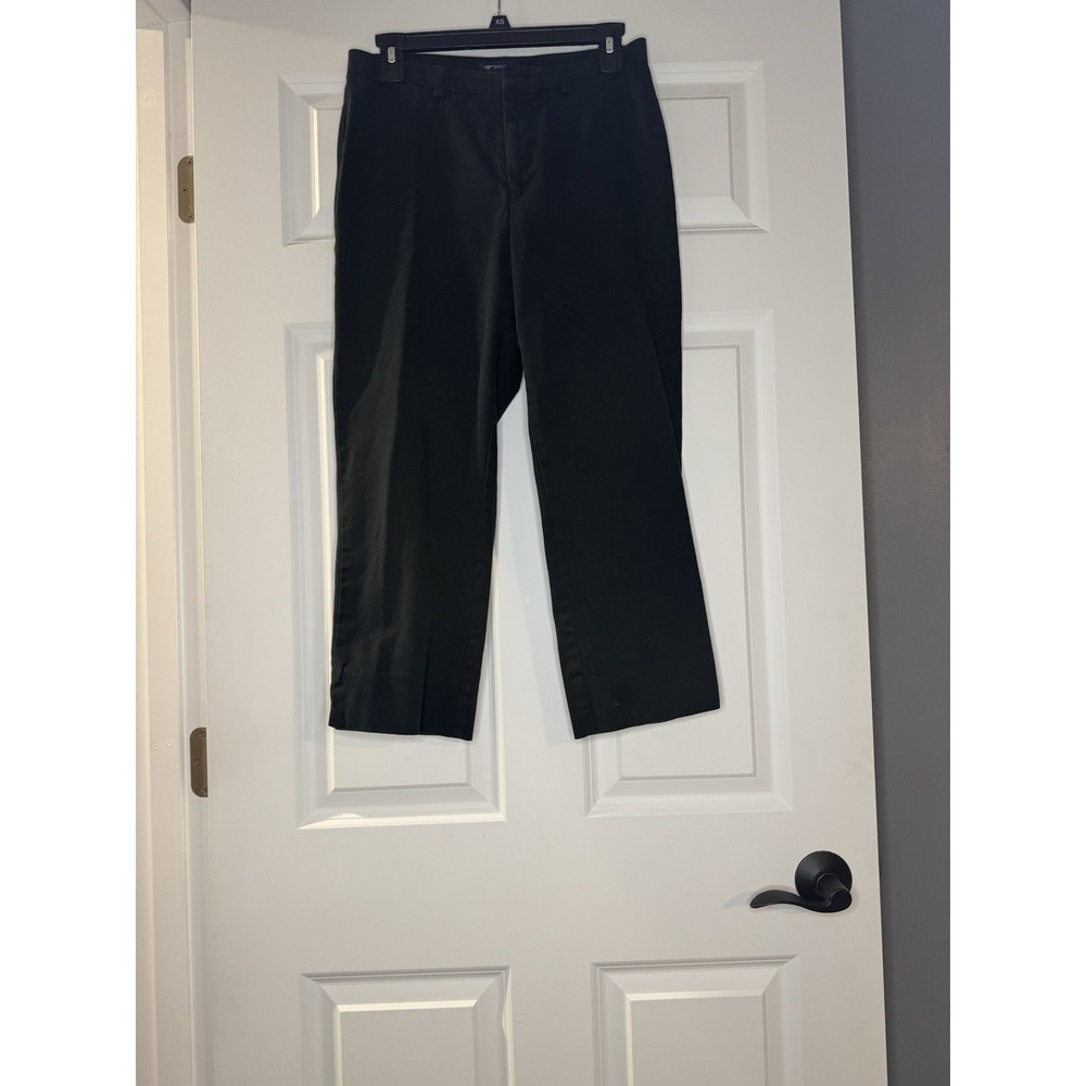 Dockers Vintage Cropped Trousers Size 6 Black